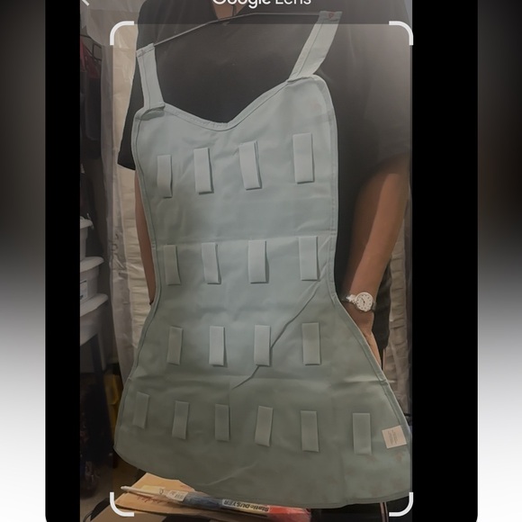 Sundress Shape Jewelry Holder 2 Sided Velcro Closures in the back with Hanger - Picture 2 of 9